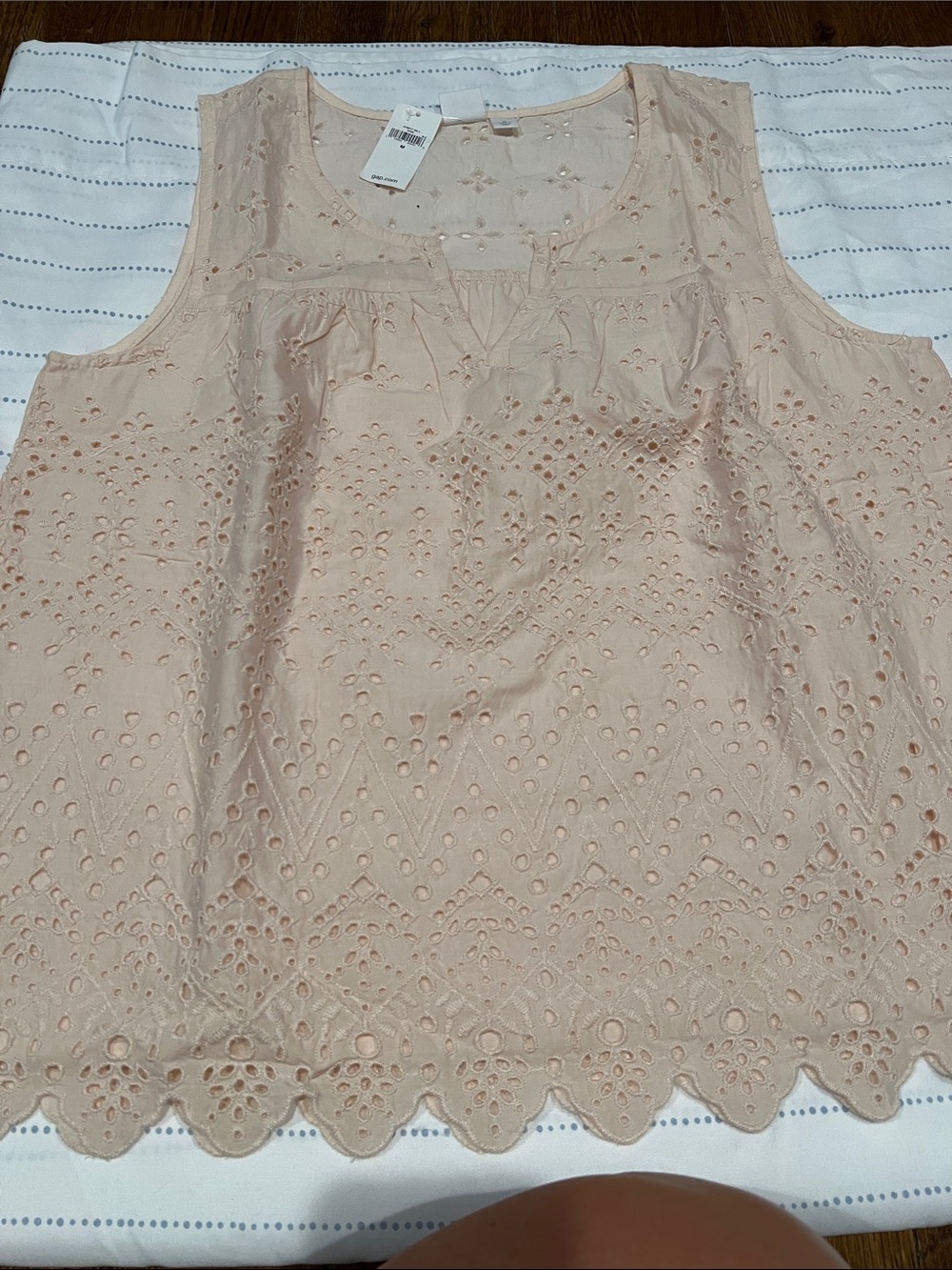 GAP Blush Eyelet Sleeveless Camisole
